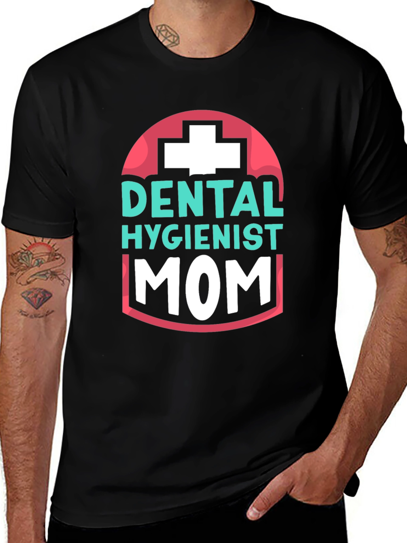Dental Hygienist Mom T-Shirt - Black
