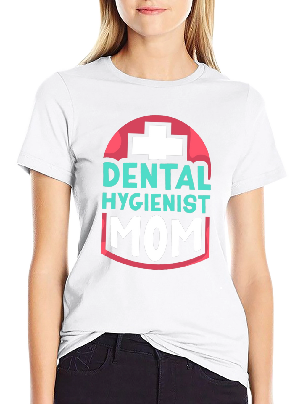 Dental Hygienist Mom T-Shirt - Black