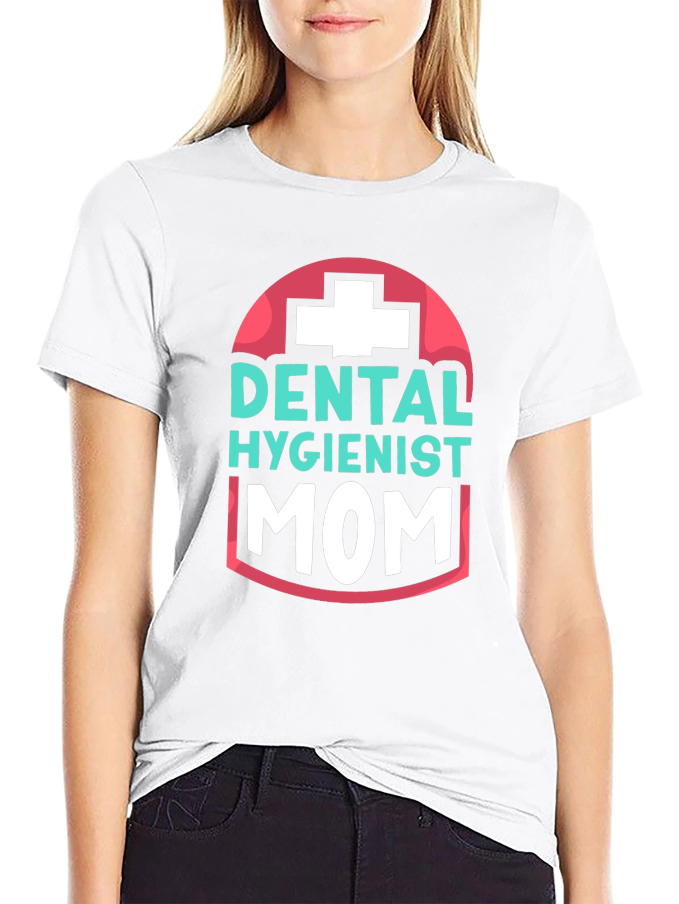 Dental Hygienist Mom T-Shirt - Black