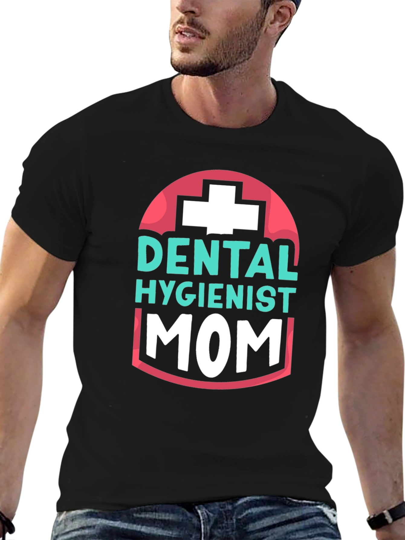 Dental Hygienist Mom T-Shirt - Black