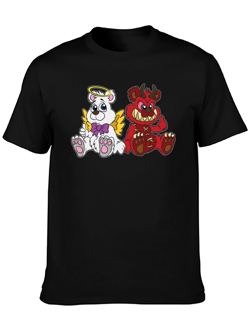 Angel & Devil Bear Graphic Tee