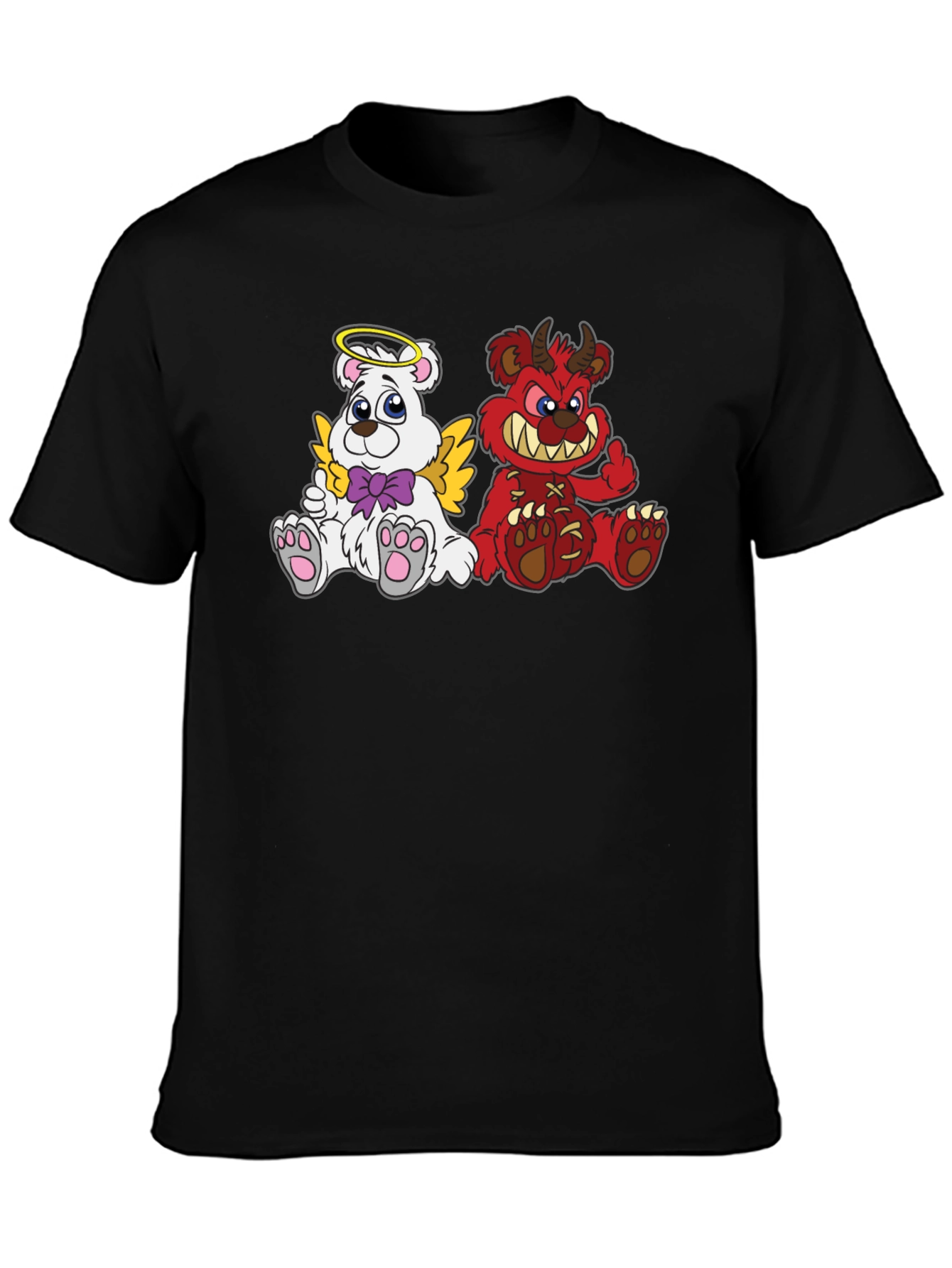 Angel & Devil Bear Graphic Tee