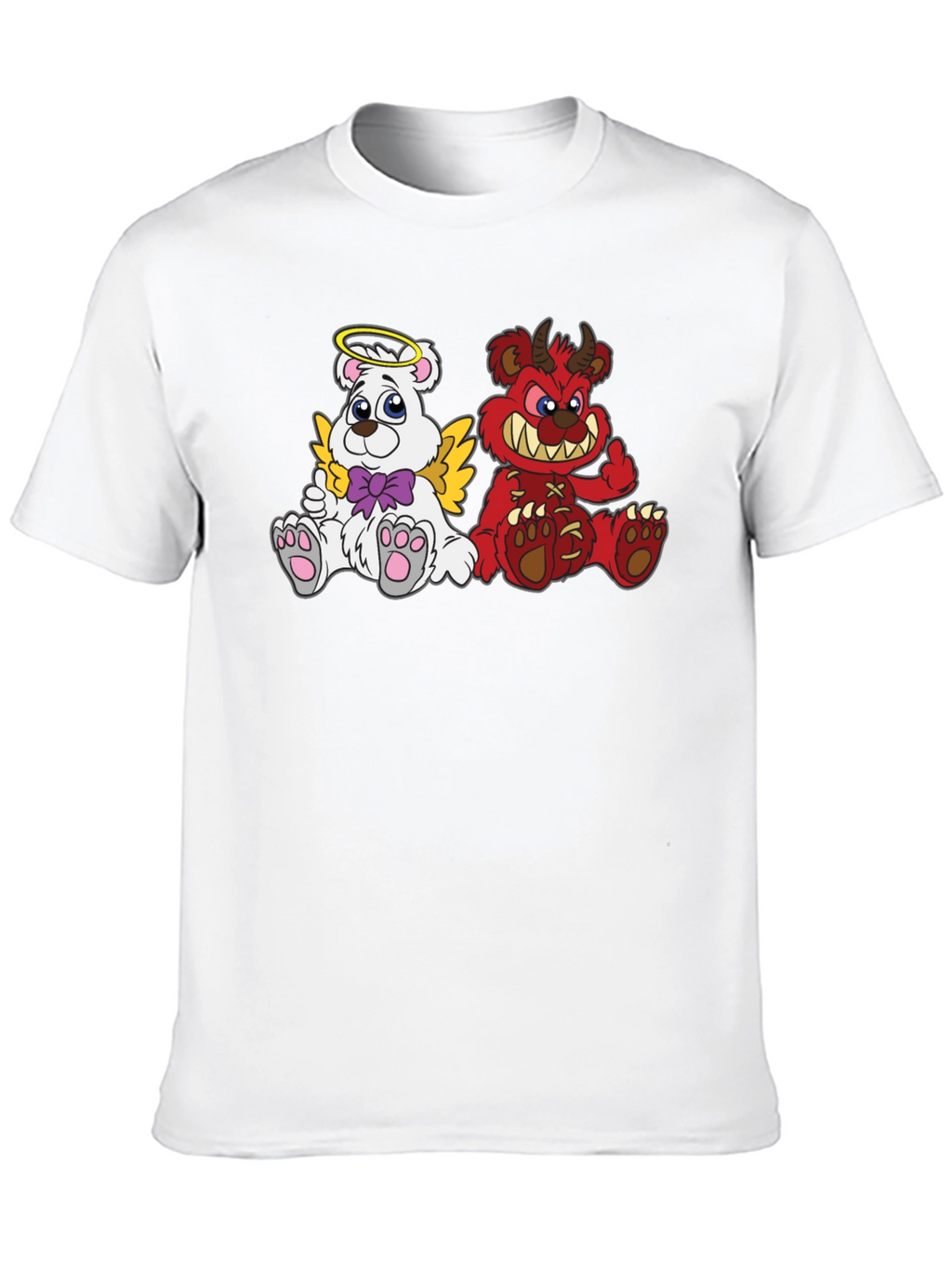 Angel & Devil Bear Graphic Tee