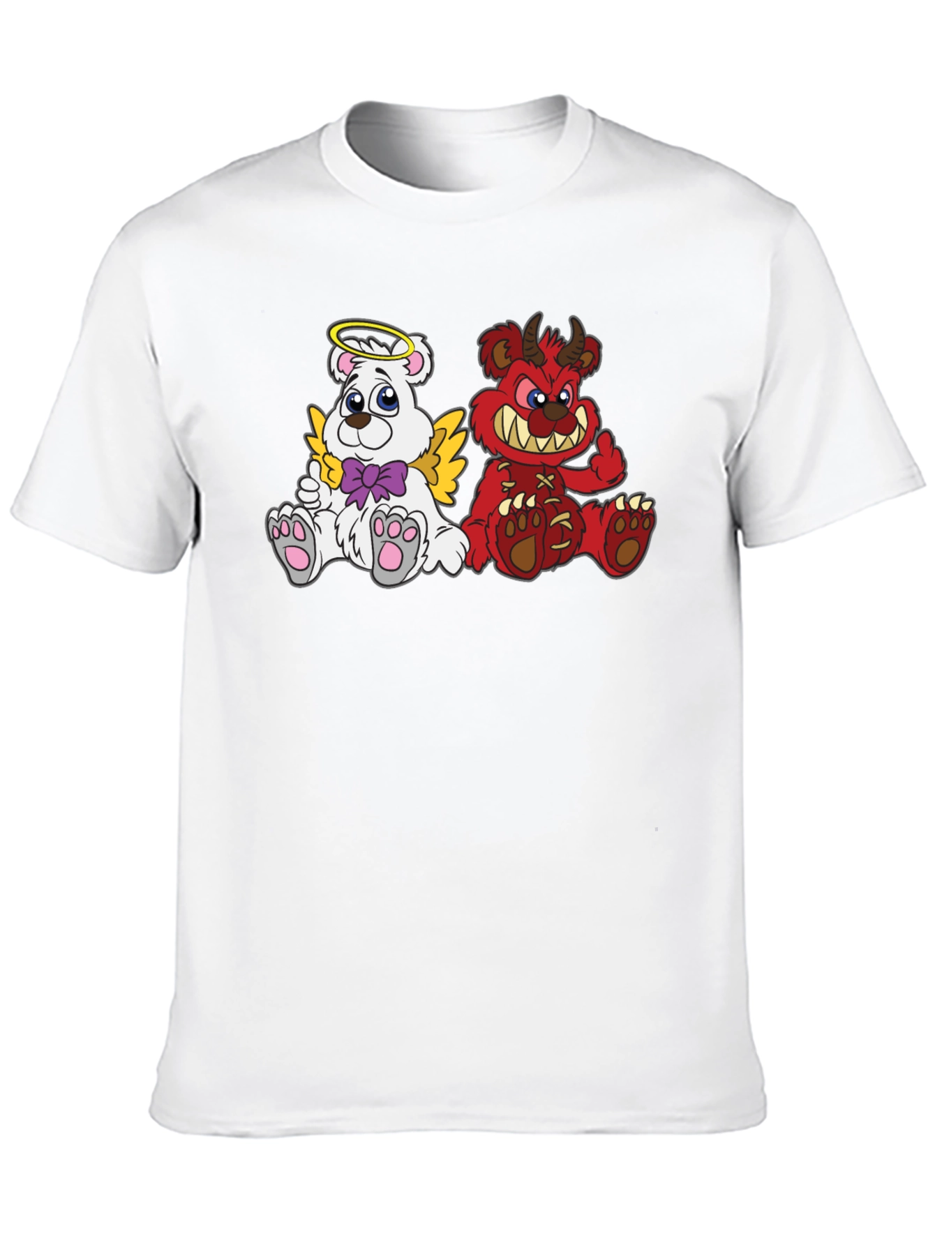 Angel & Devil Bear Graphic Tee