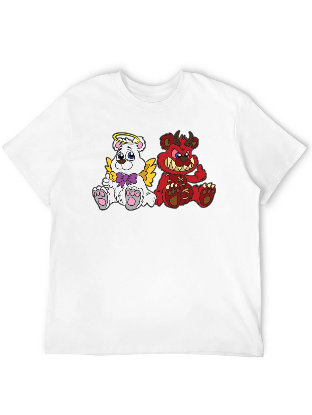 Angel & Devil Bear Graphic Tee