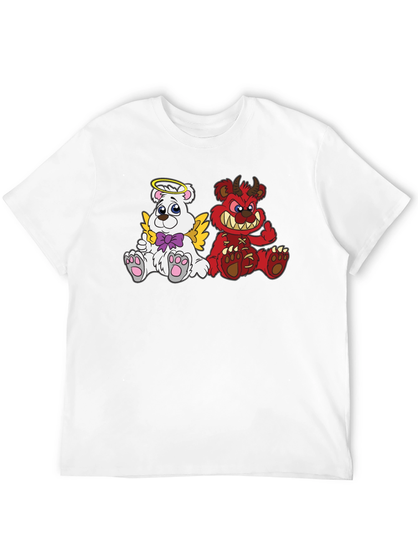 Angel & Devil Bear Graphic Tee