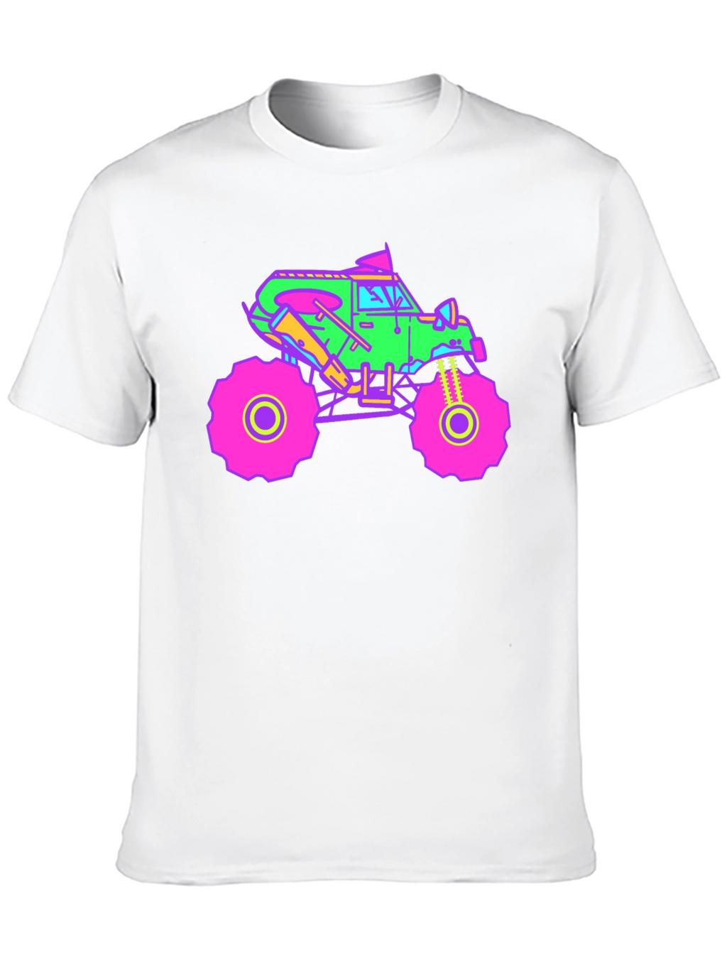 Vibrant Monster Truck Graphic T-Shirt