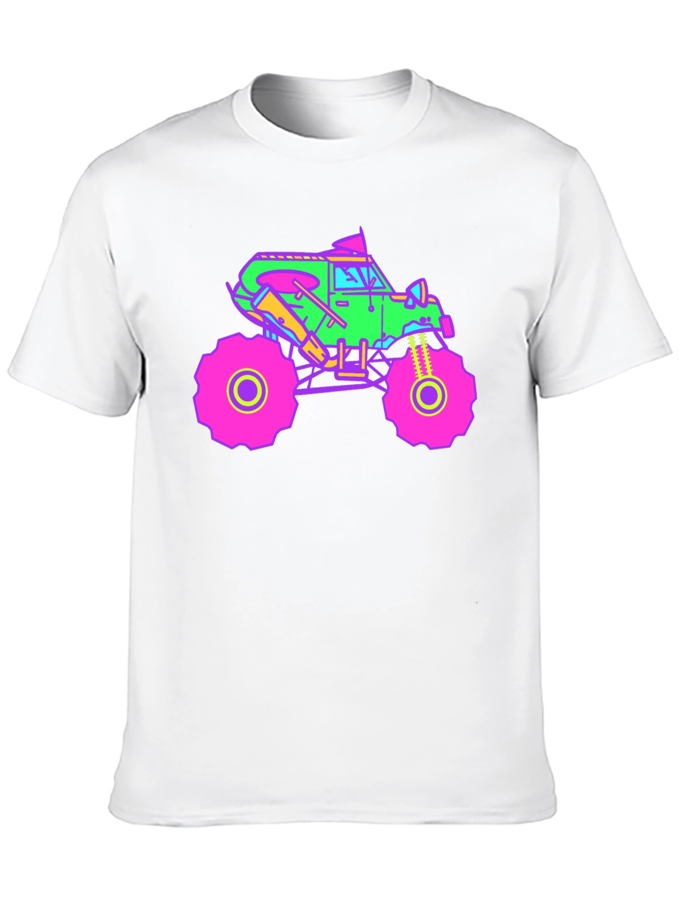 Vibrant Monster Truck Graphic T-Shirt