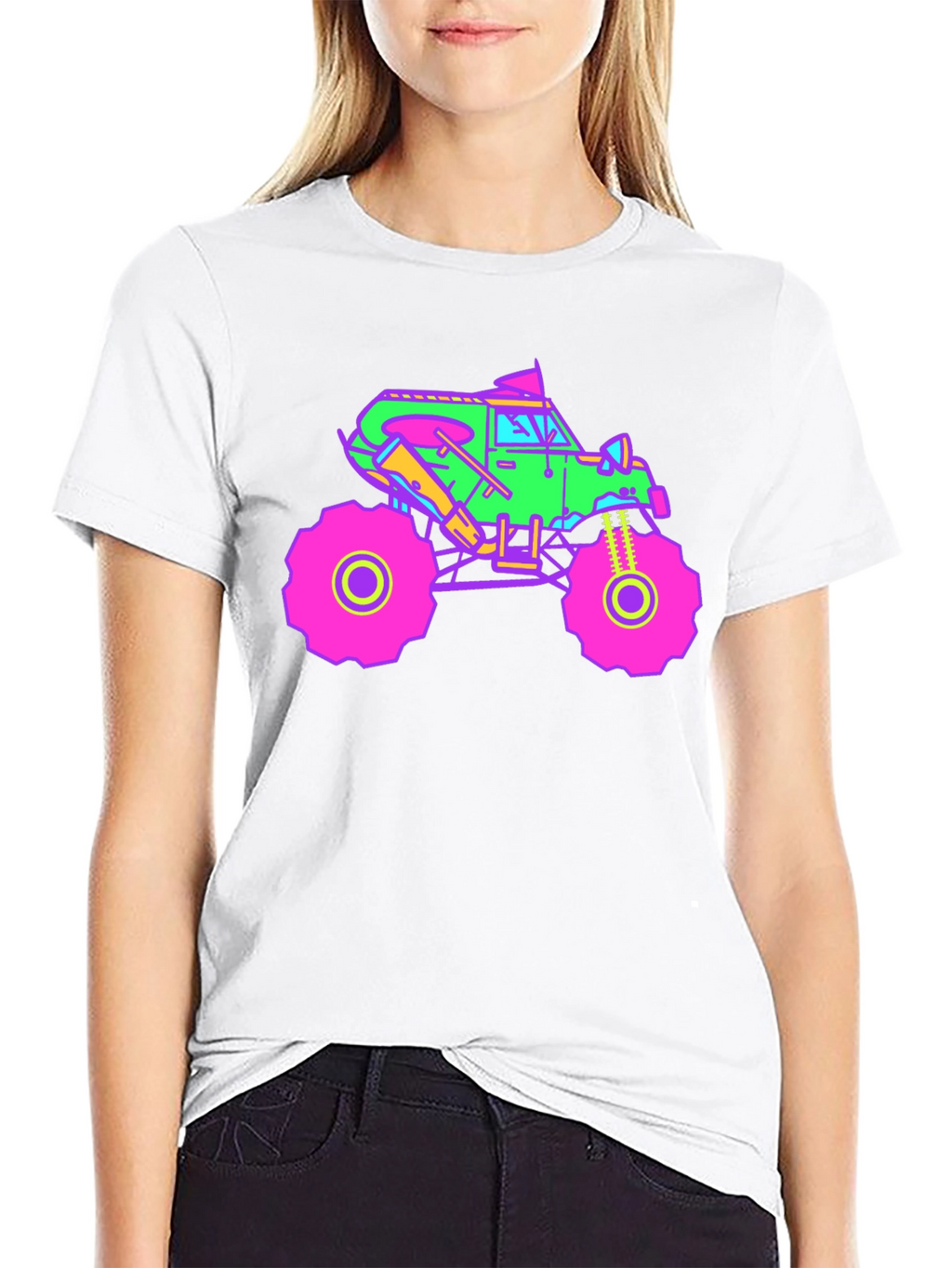 Vibrant Monster Truck Graphic T-Shirt
