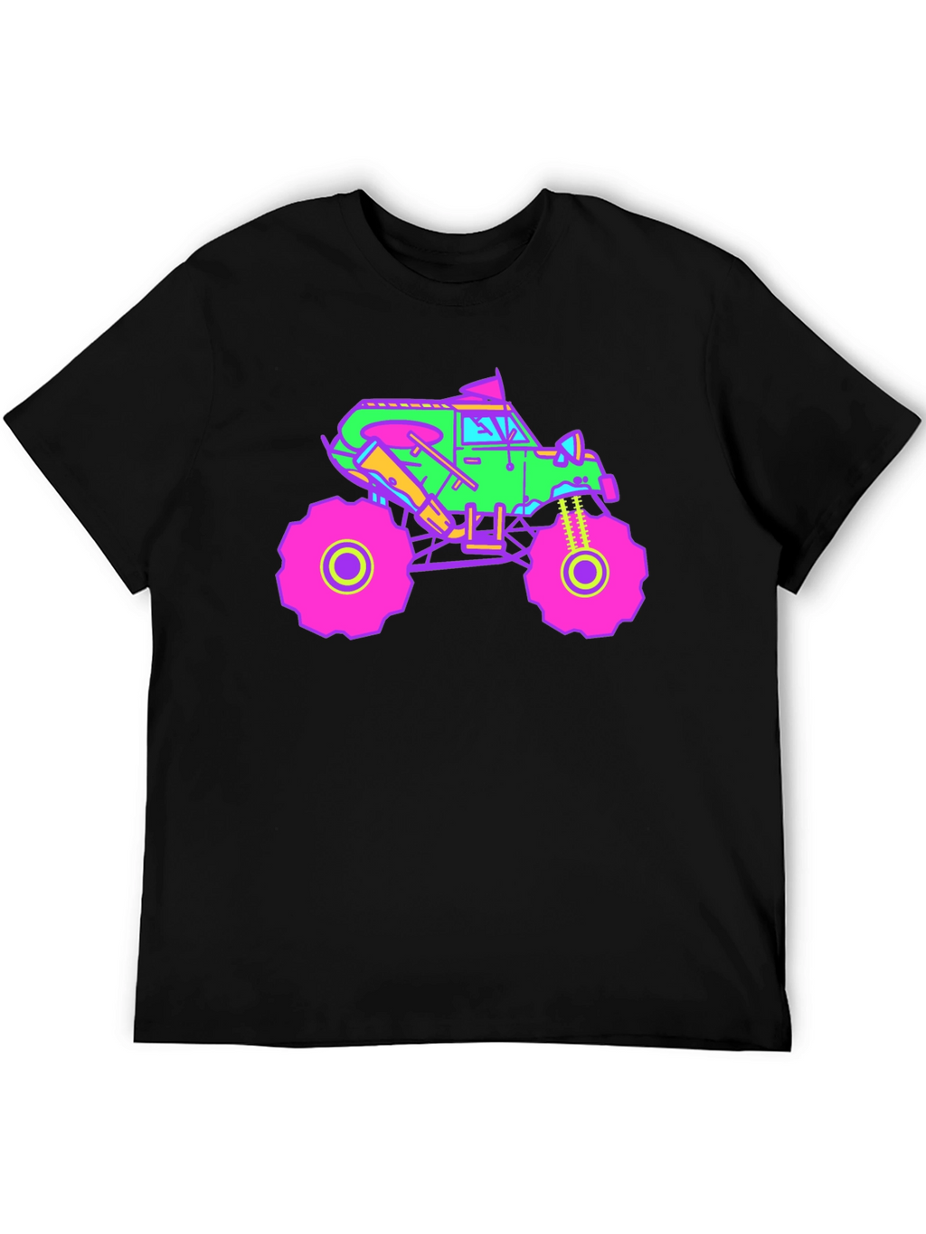 Vibrant Monster Truck Graphic T-Shirt