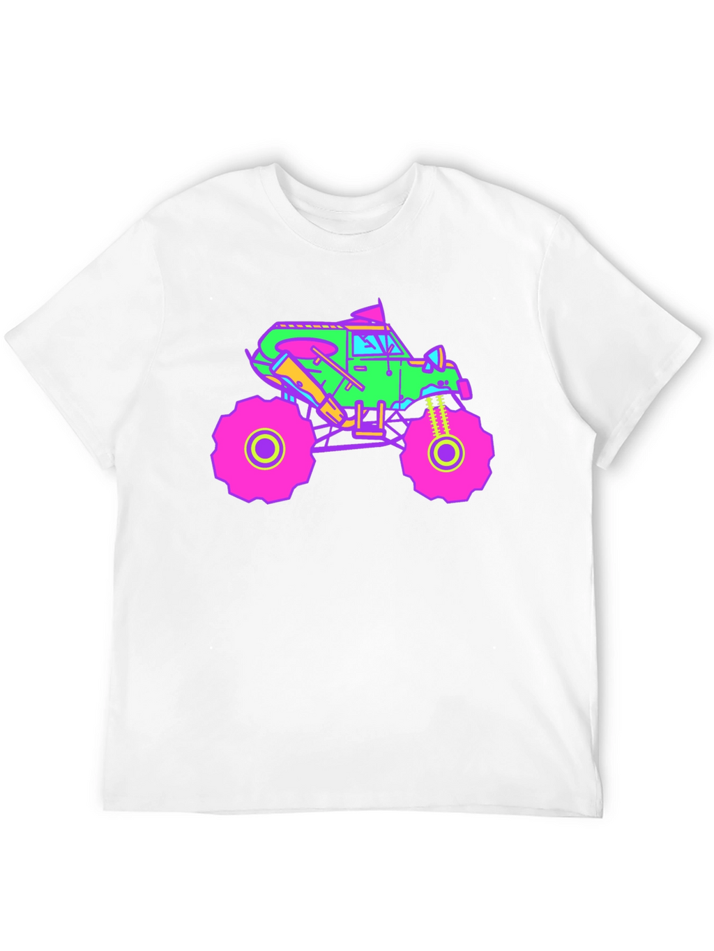 Vibrant Monster Truck Graphic T-Shirt