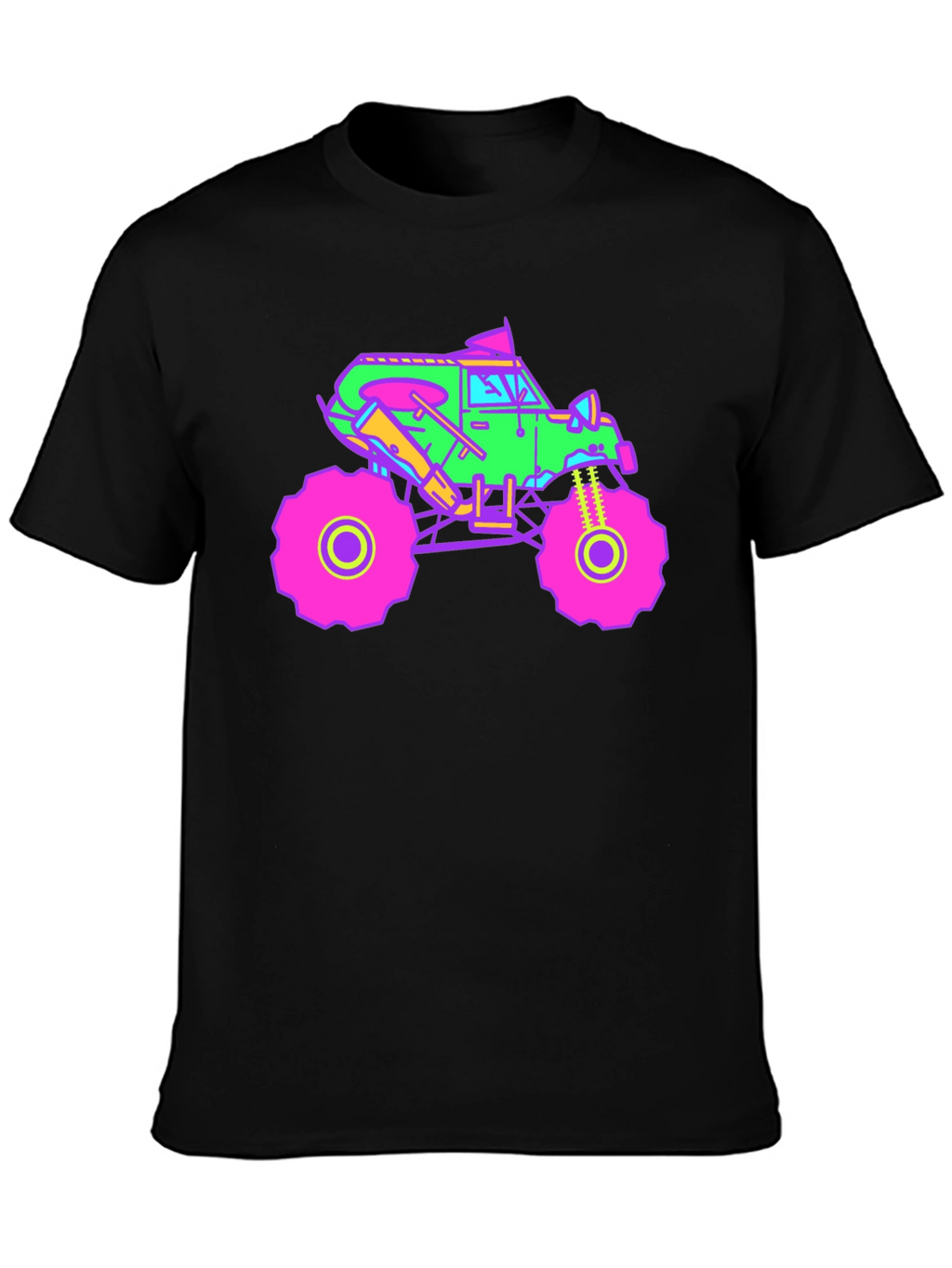 Vibrant Monster Truck Graphic T-Shirt