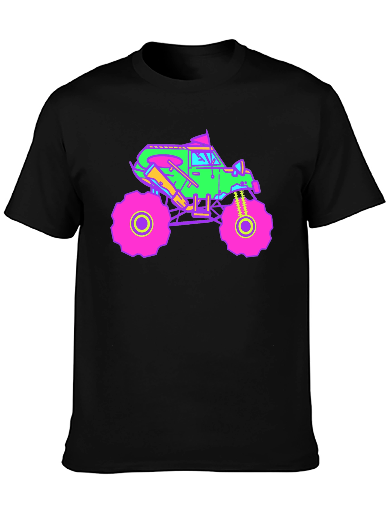 Vibrant Monster Truck Graphic T-Shirt
