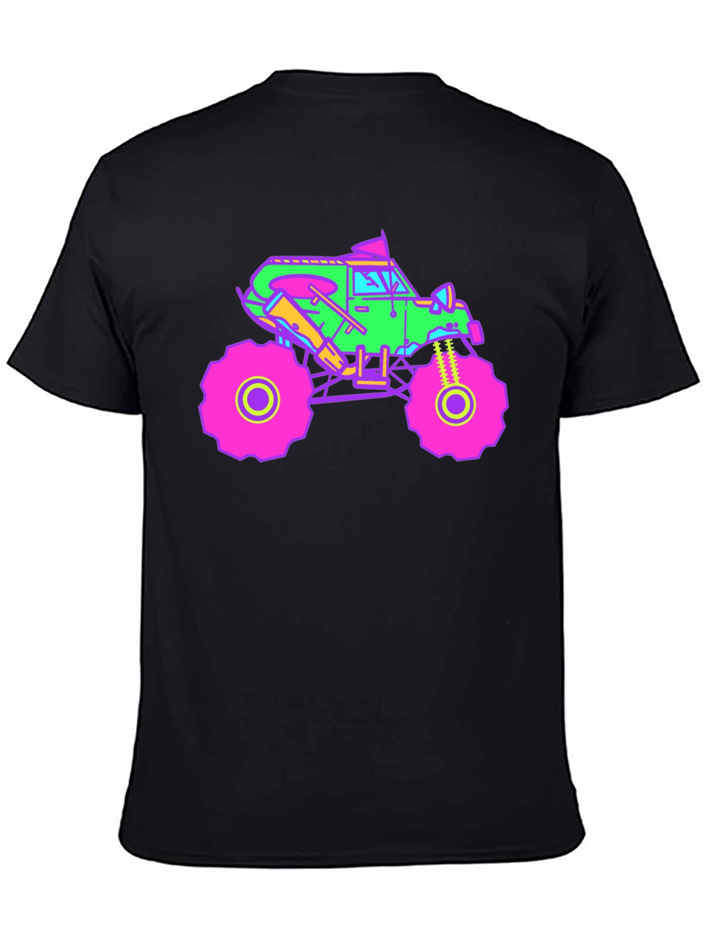 Vibrant Monster Truck Graphic T-Shirt