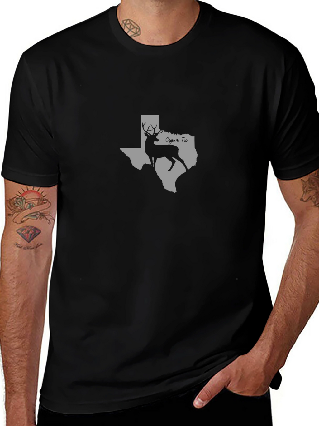 Ozona TX Deer Graphic Tee - Texas Pride