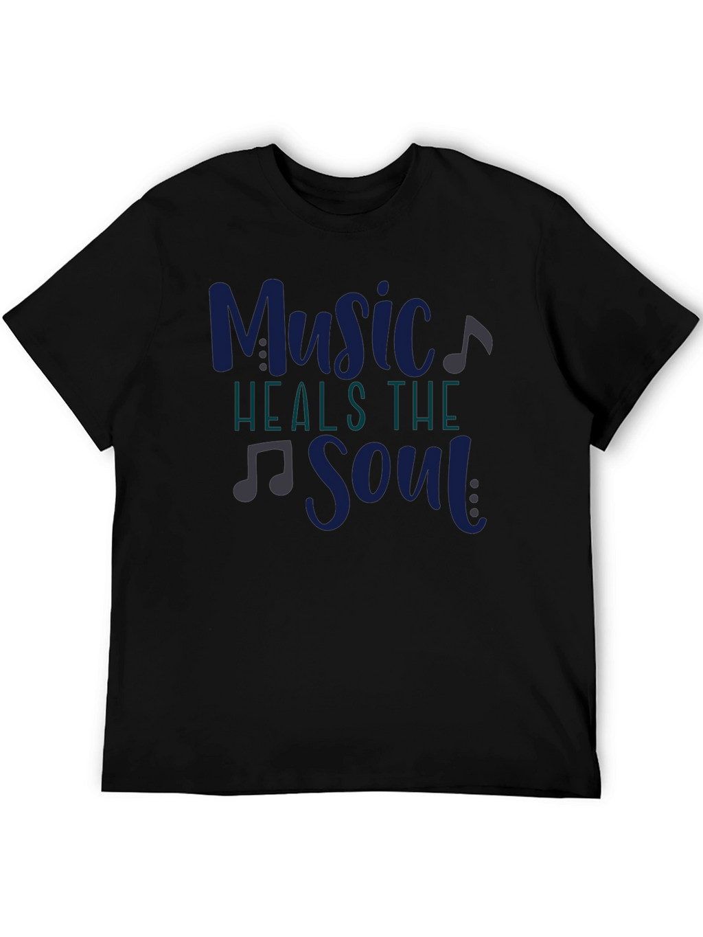 Music Heals the Soul Graphic Tee - Black
