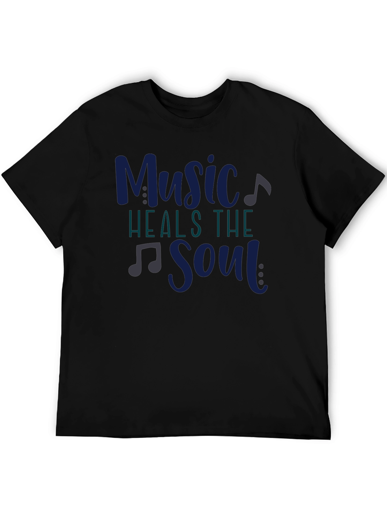 Music Heals the Soul Graphic Tee - Black