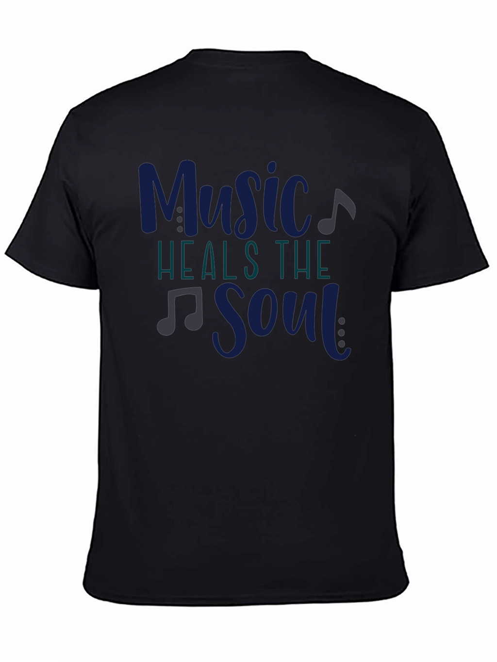 Music Heals the Soul Graphic Tee - Black