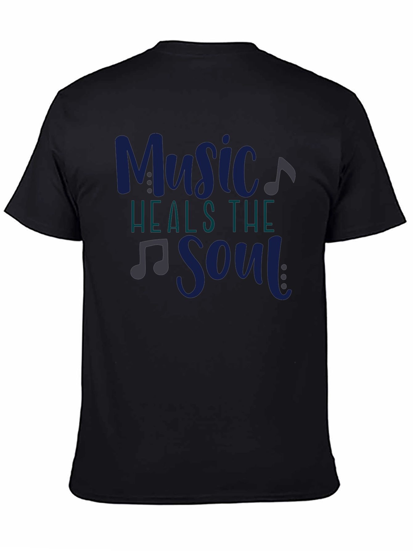 Music Heals the Soul Graphic Tee - Black