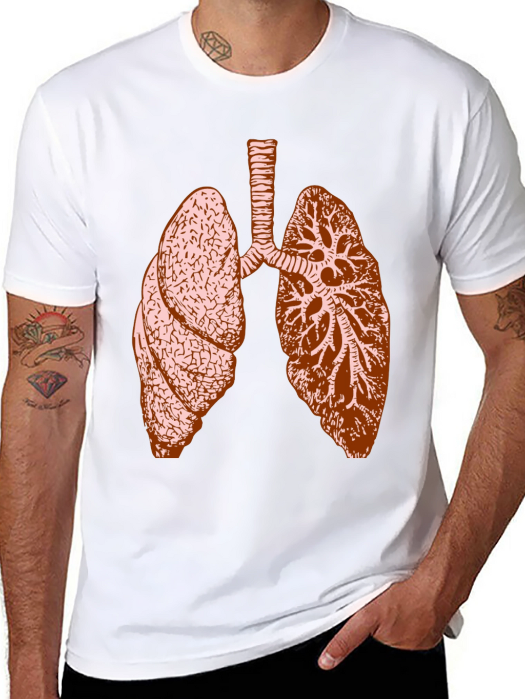 Anatomical Lungs Graphic Tee - Unisex