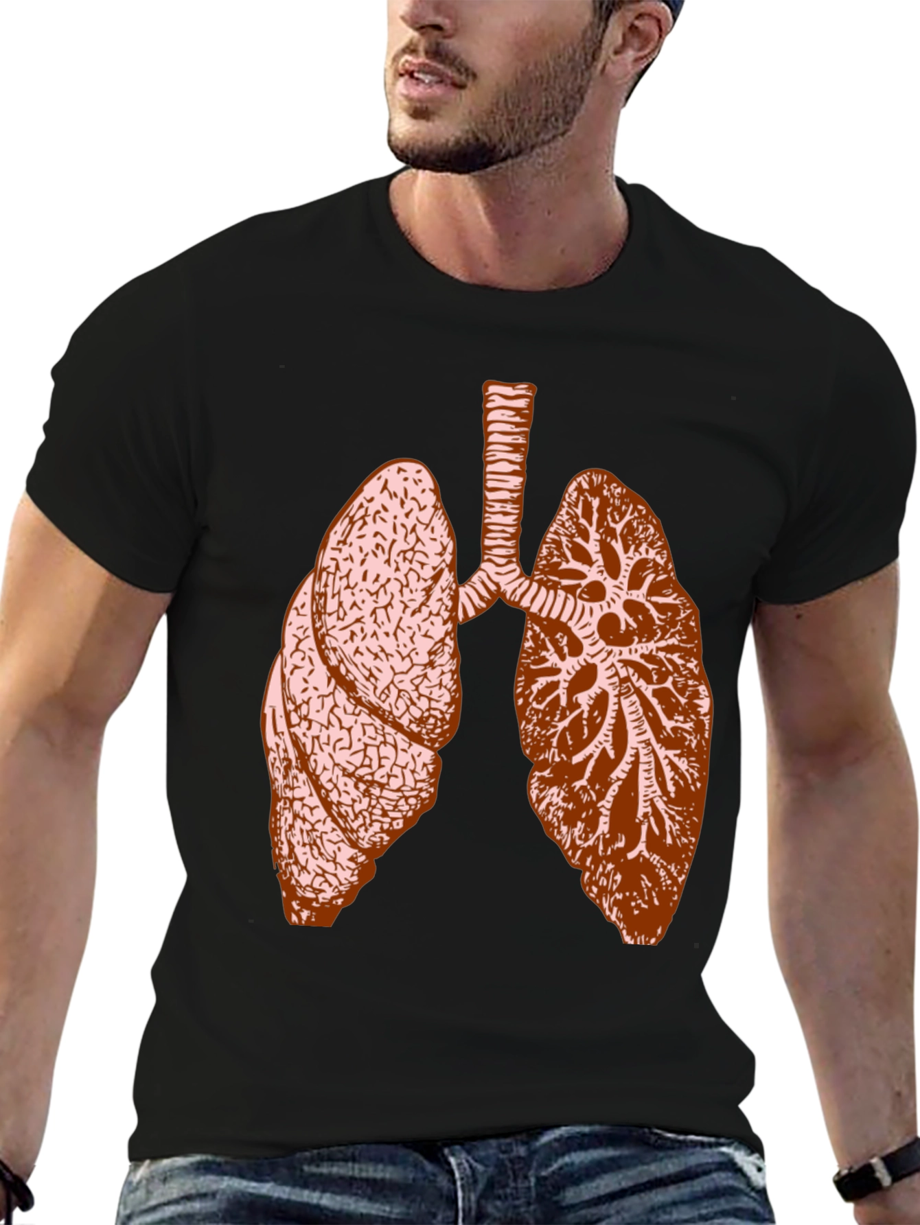 Anatomical Lungs Graphic Tee - Unisex