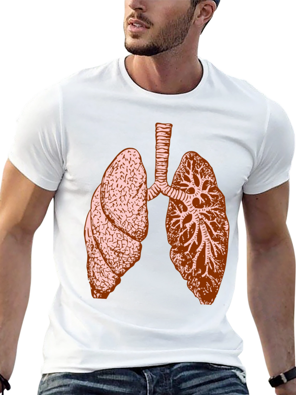 Anatomical Lungs Graphic Tee - Unisex