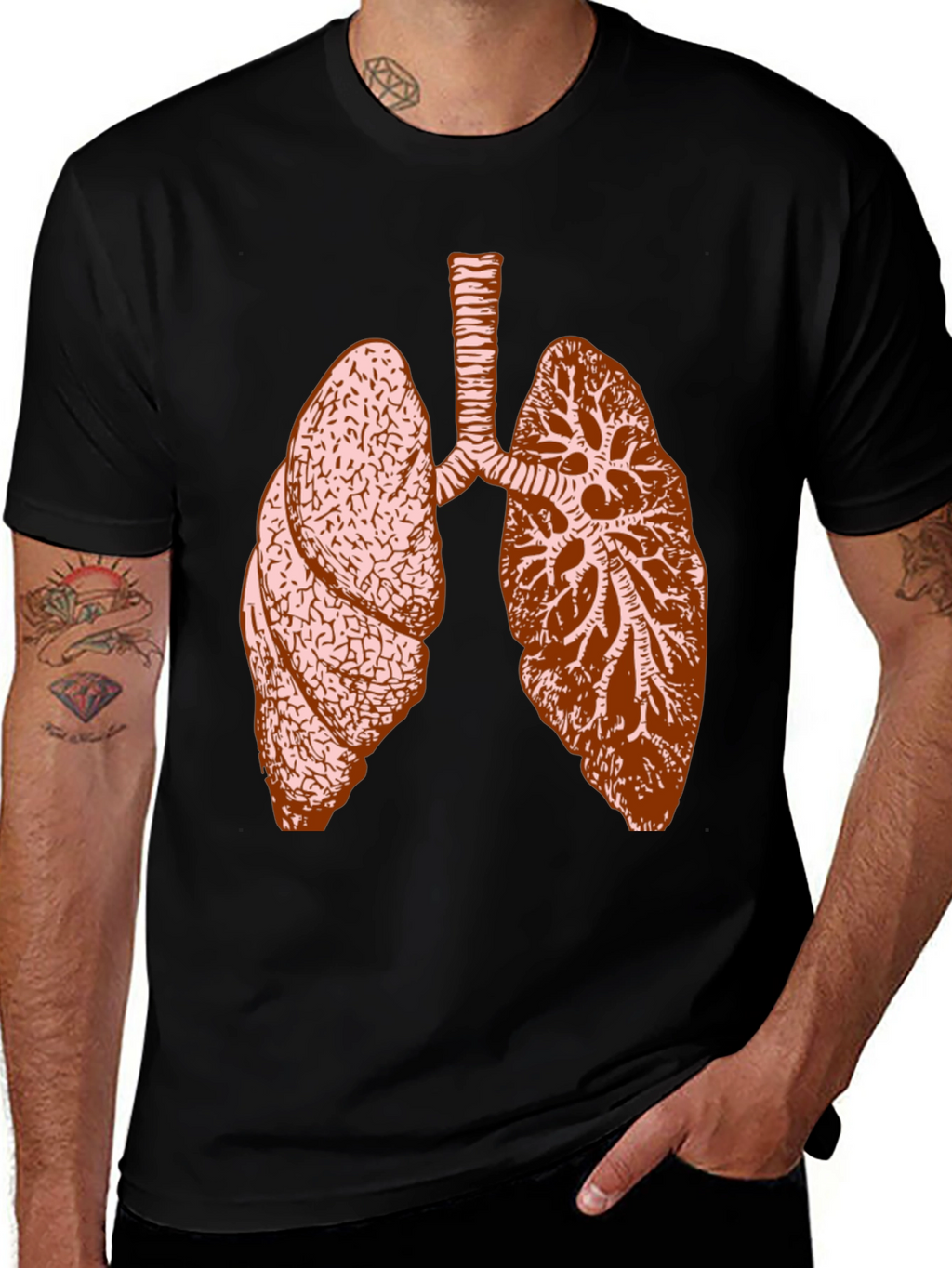Anatomical Lungs Graphic Tee - Unisex
