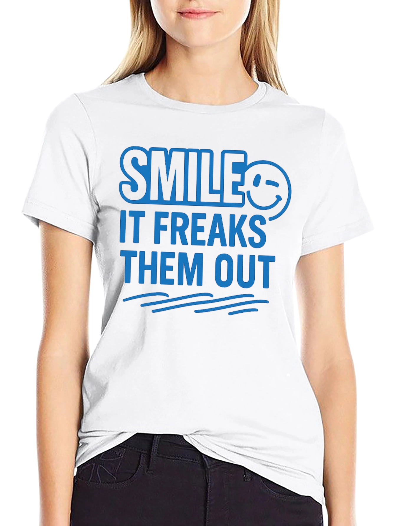 Smile It Freaks Them Out Graphic Tee