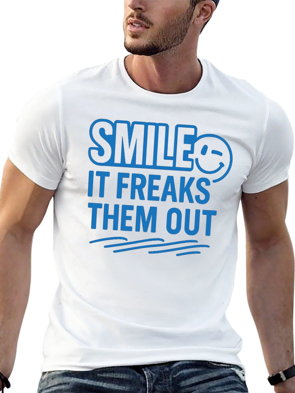Smile It Freaks Them Out Graphic Tee