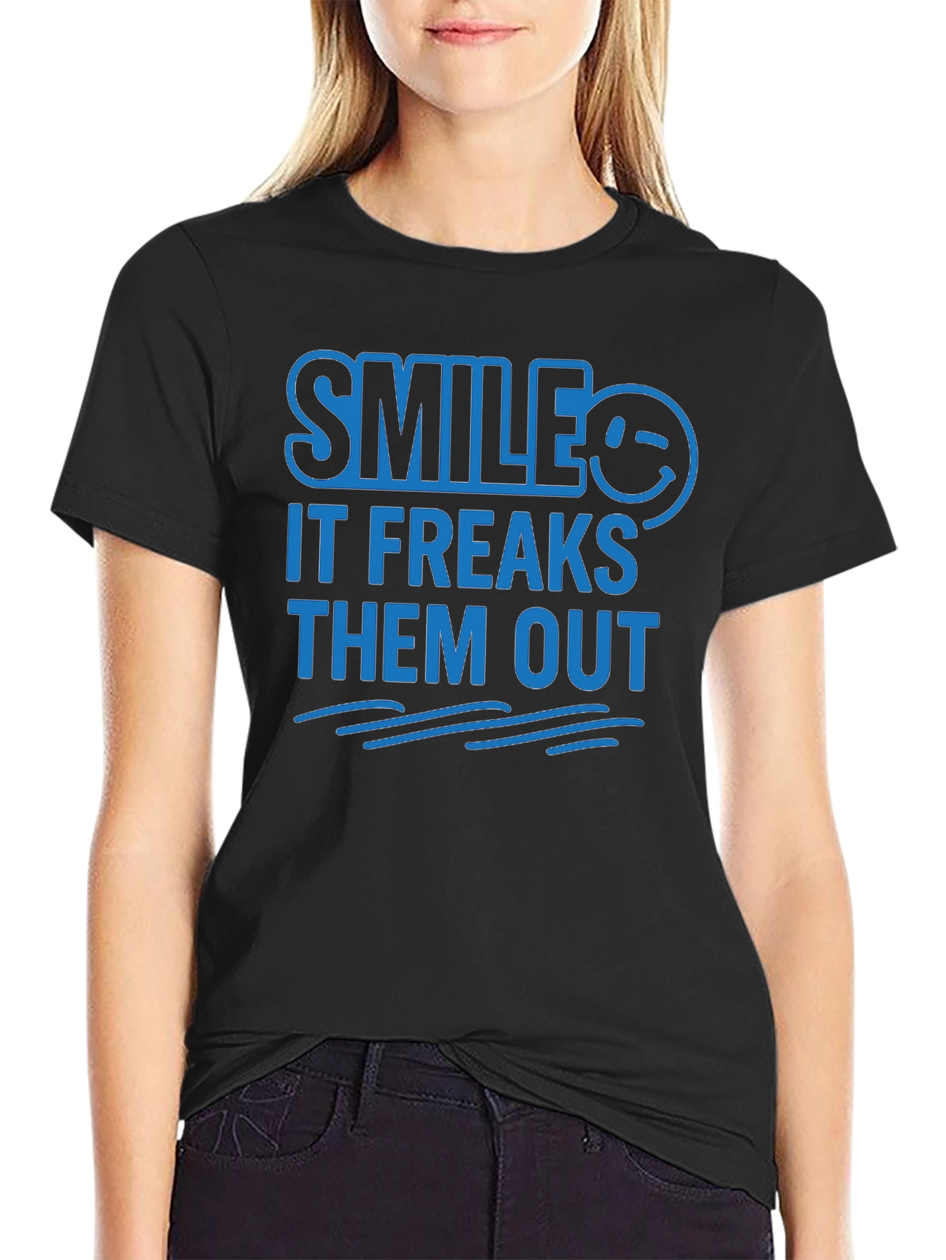 Smile It Freaks Them Out Graphic Tee