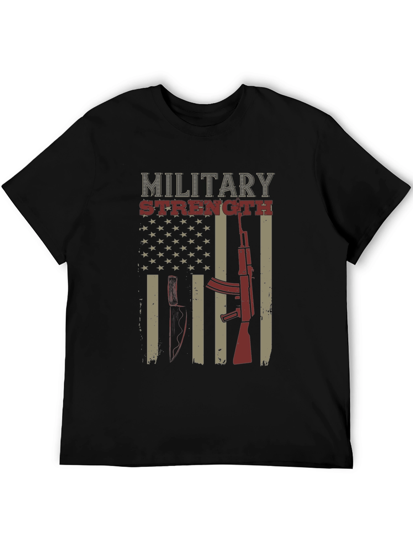 Military Strength Graphic T-Shirt