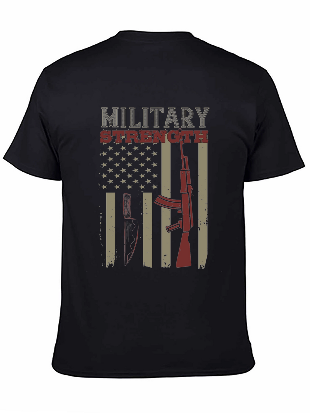 Military Strength Graphic T-Shirt