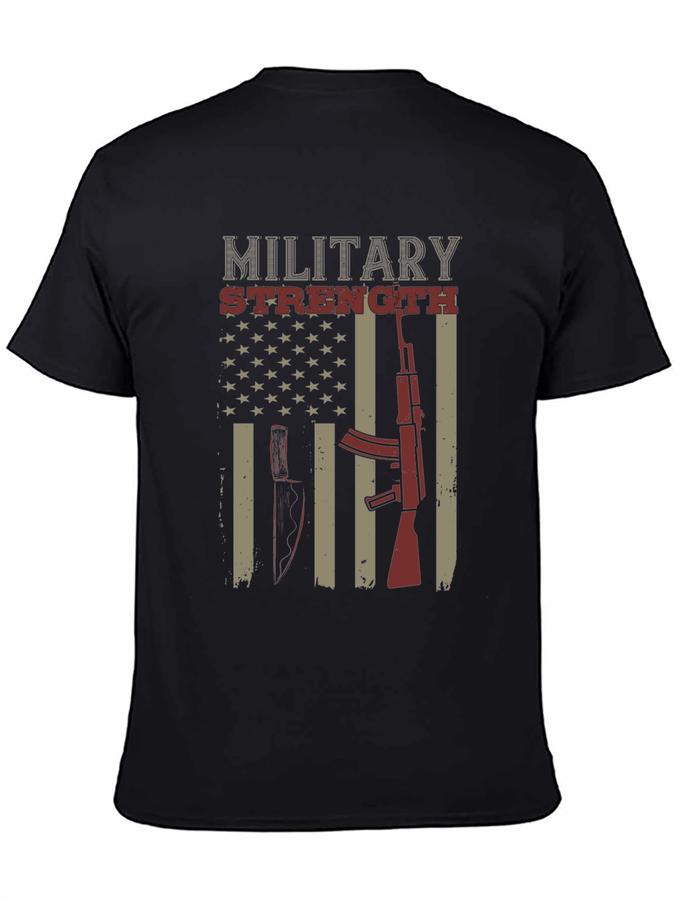 Military Strength Graphic T-Shirt