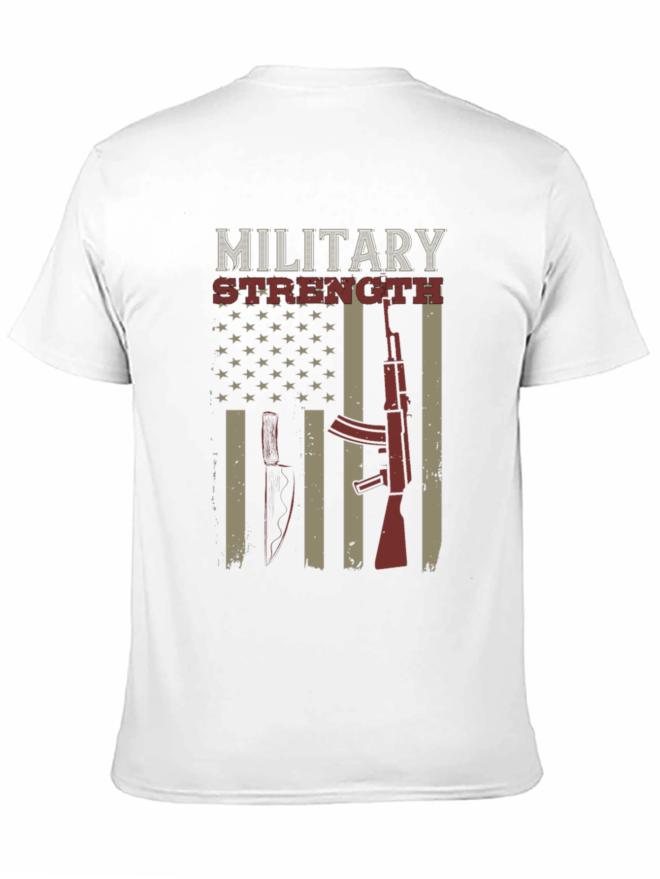 Military Strength Graphic T-Shirt
