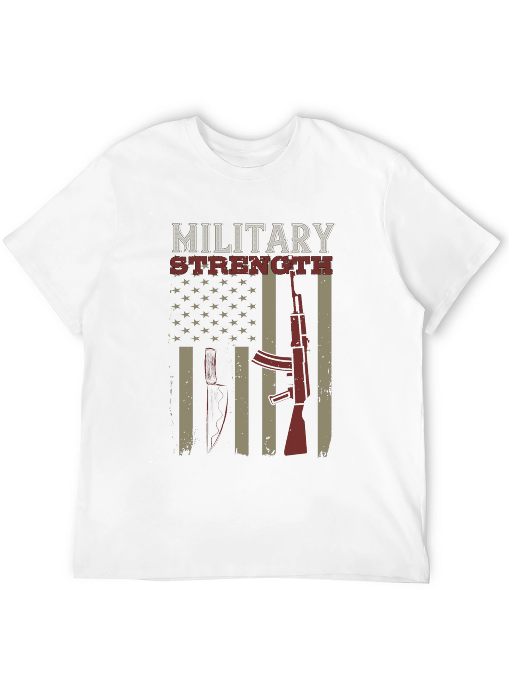 Military Strength Graphic T-Shirt