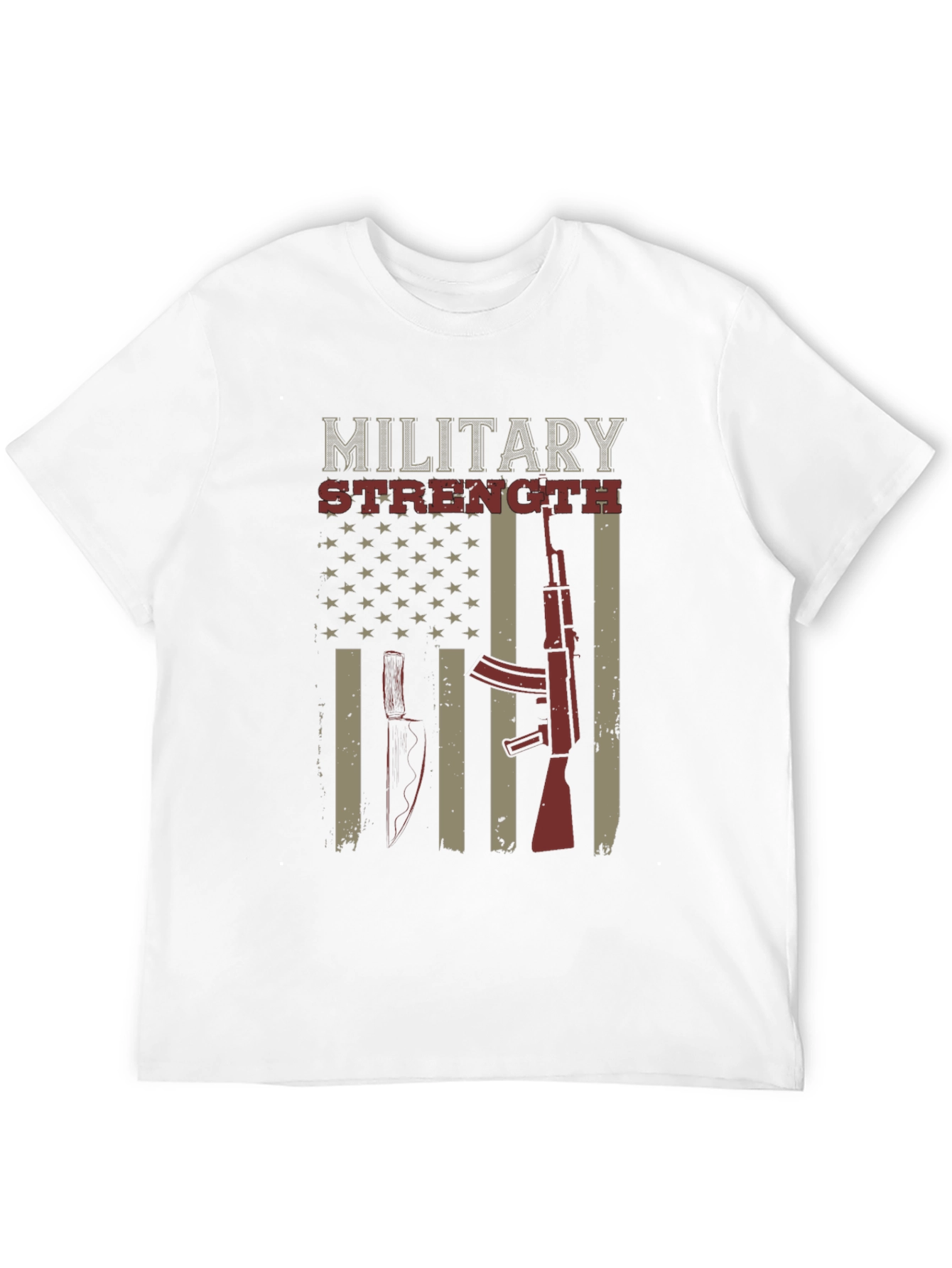 Military Strength Graphic T-Shirt