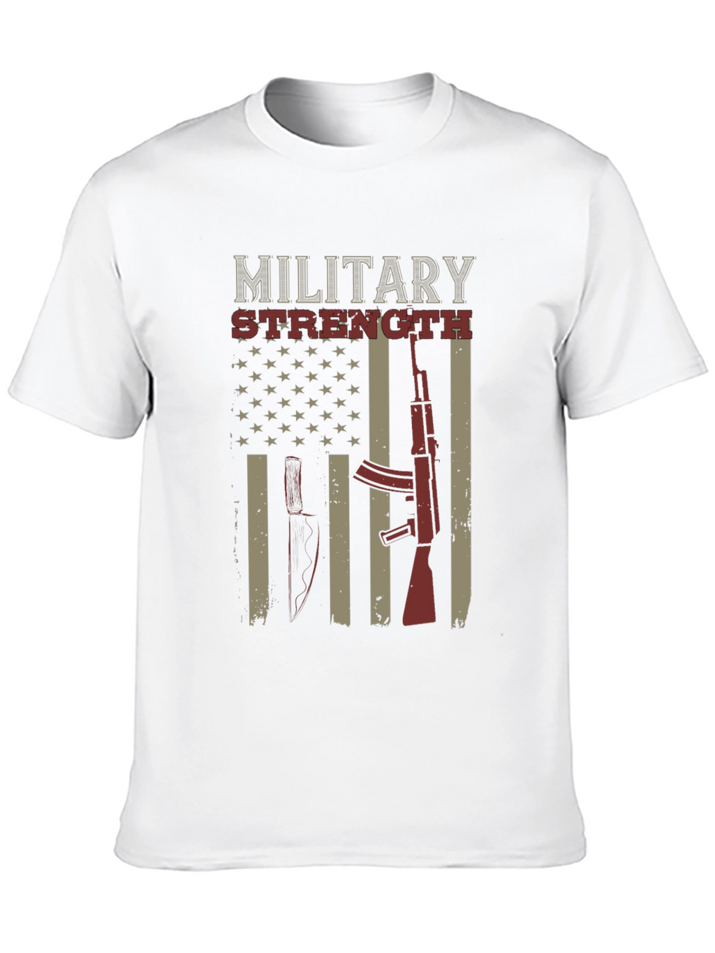 Military Strength Graphic T-Shirt