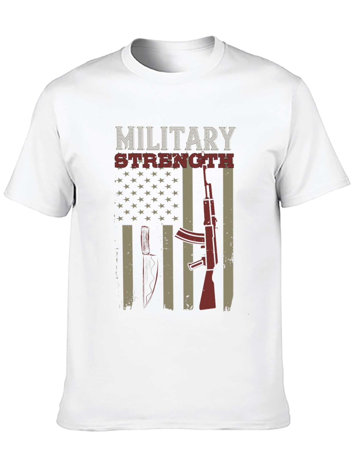 Military Strength Graphic T-Shirt