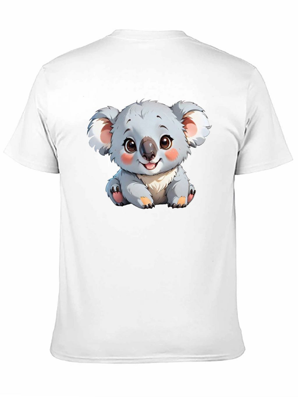 Cute Koala Bear Graphic T-Shirt - Black