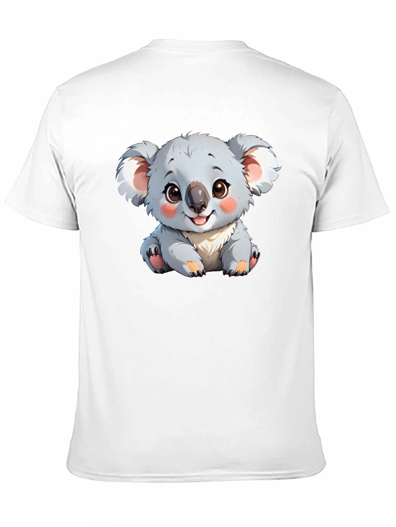 Cute Koala Bear Graphic T-Shirt - Black