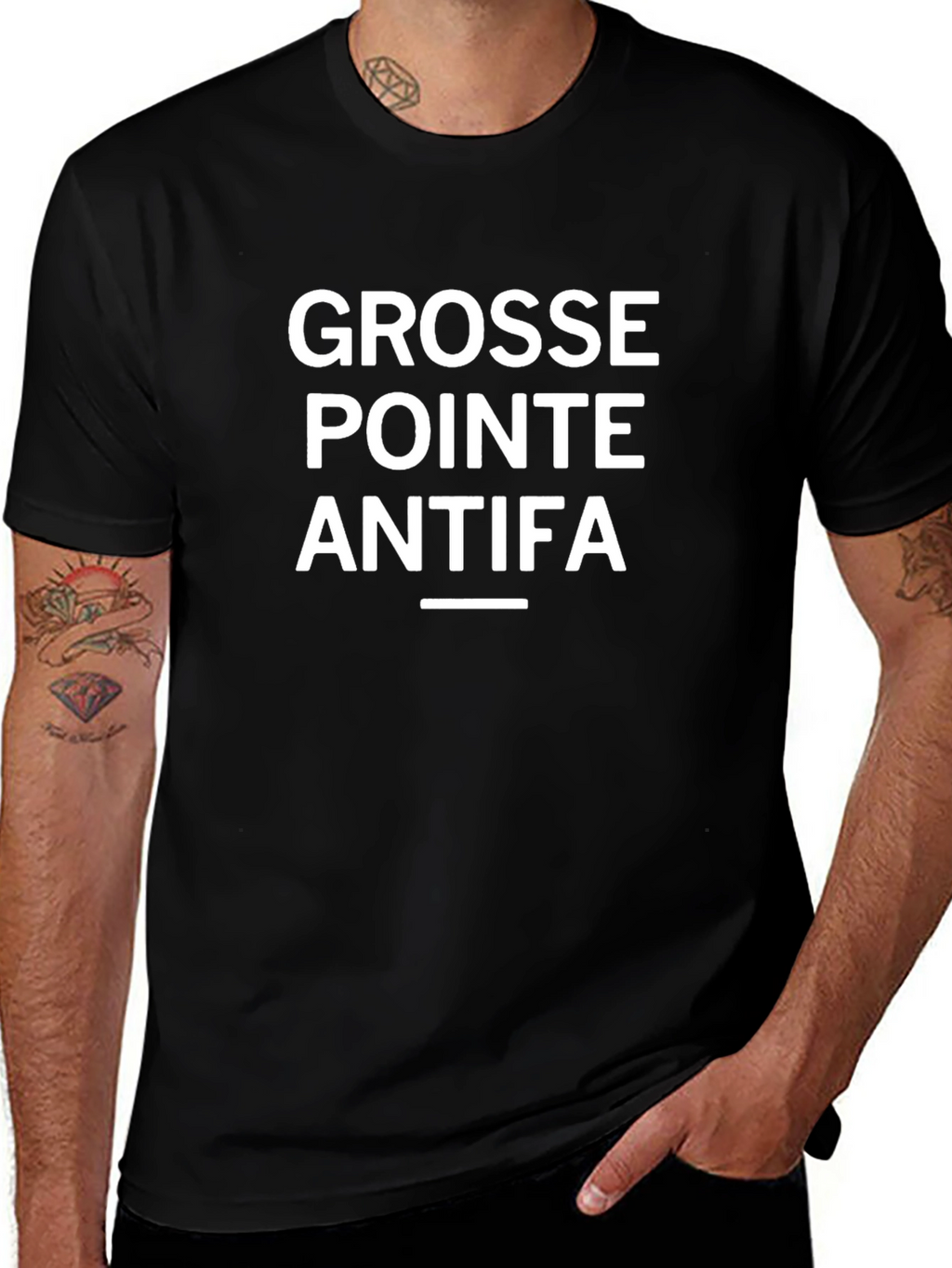 Grosse Pointe Antifa T-Shirt - Political Statement Tee