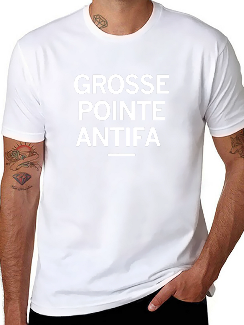 Grosse Pointe Antifa T-Shirt - Political Statement Tee
