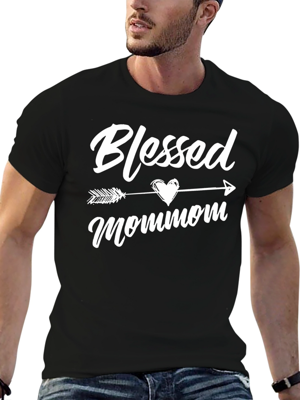 Blessed Mommom Arrow Graphic Tee