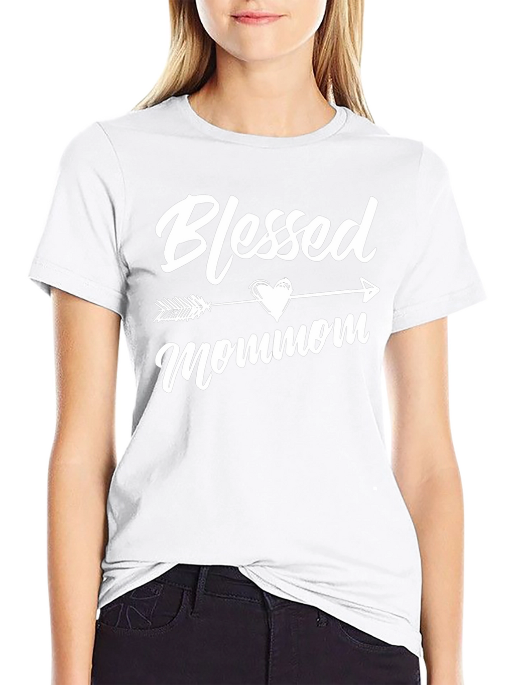 Blessed Mommom Arrow Graphic Tee