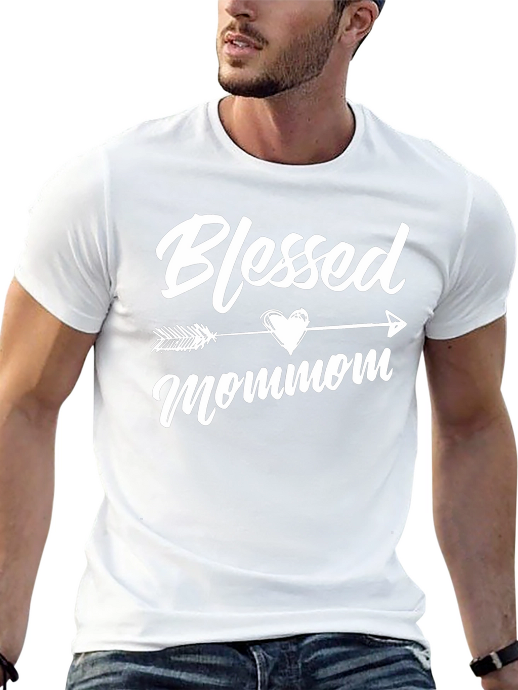 Blessed Mommom Arrow Graphic Tee