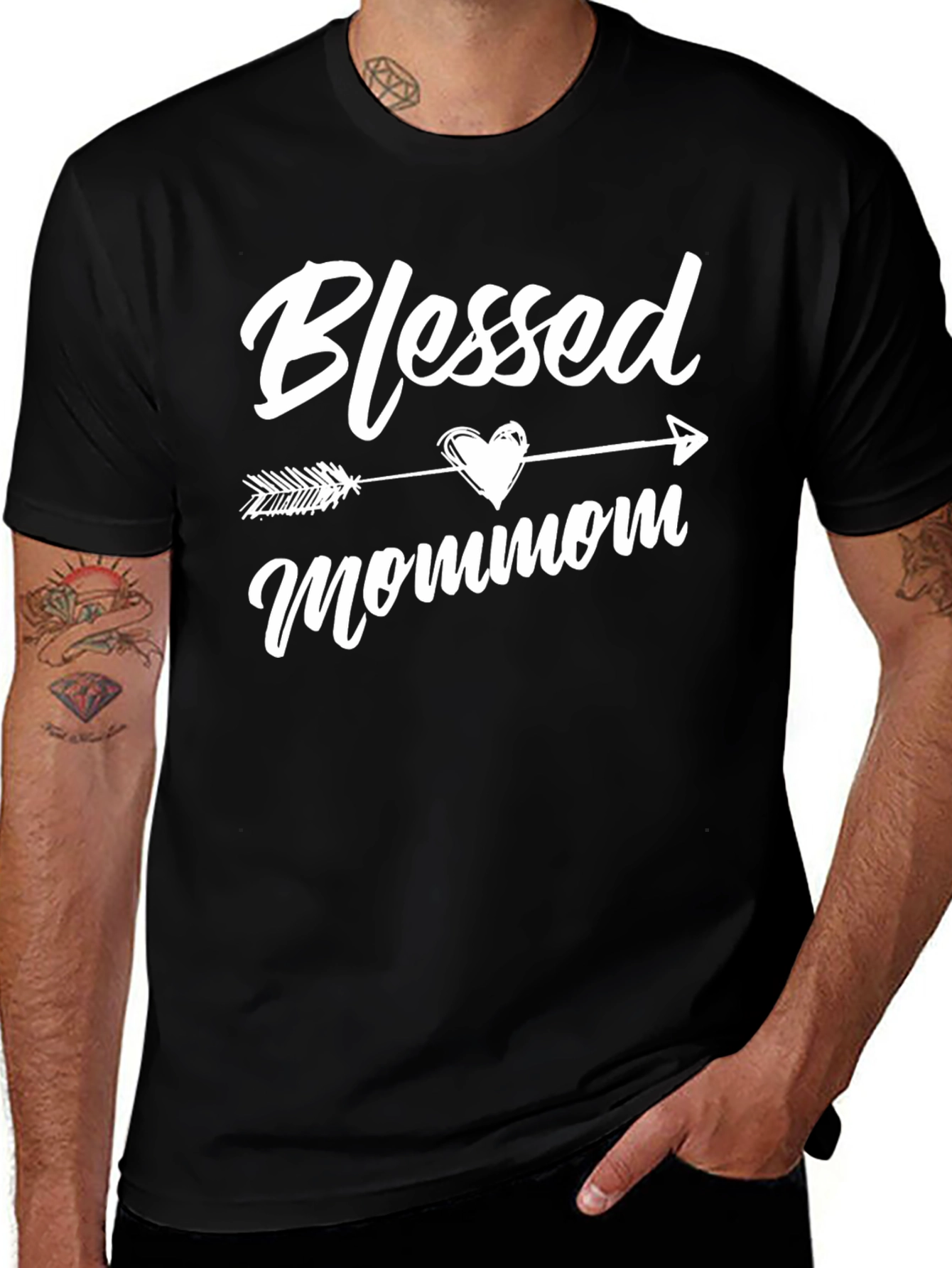 Blessed Mommom Arrow Graphic Tee