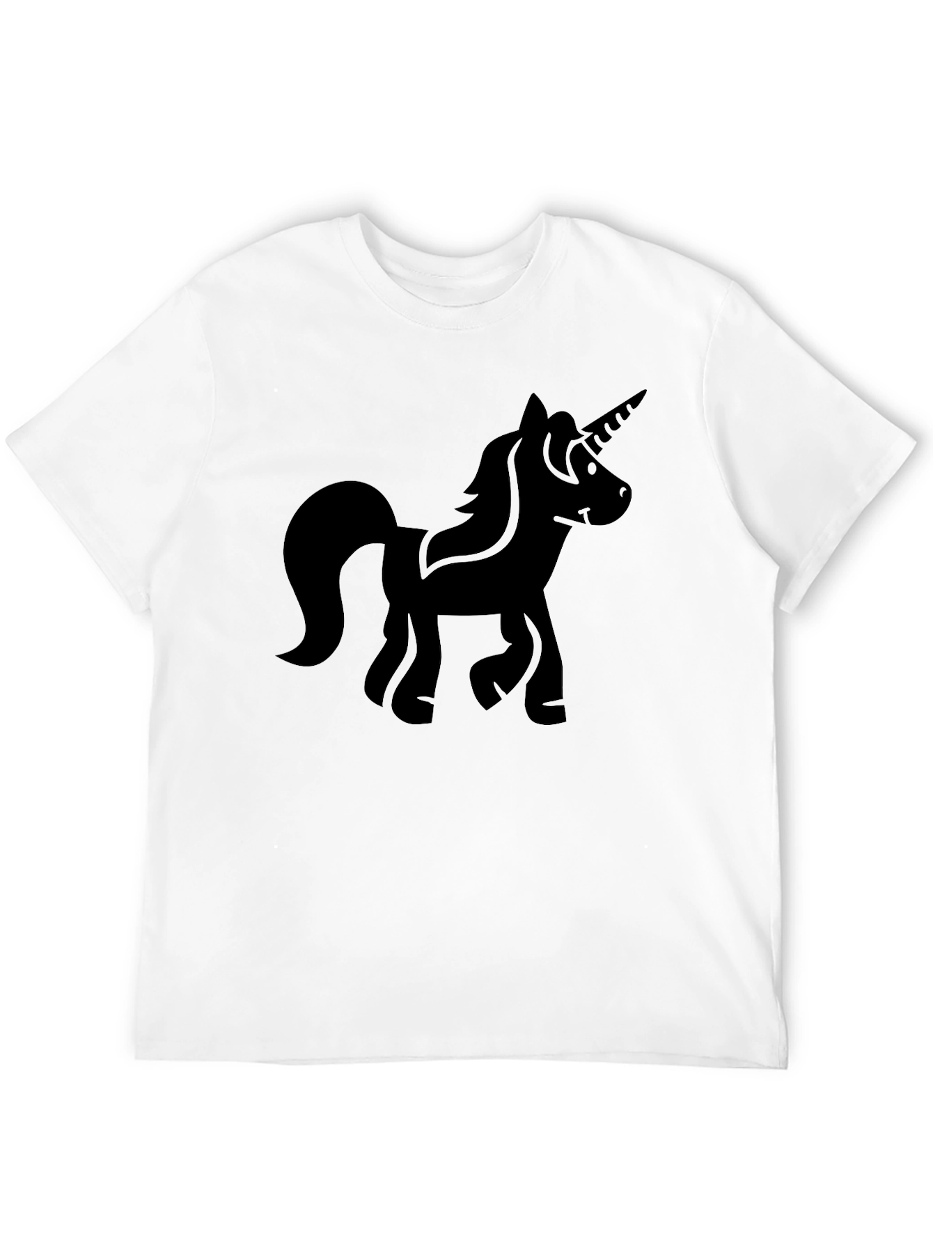 Unicorn Silhouette Black T-Shirt - Mens Graphic Tee