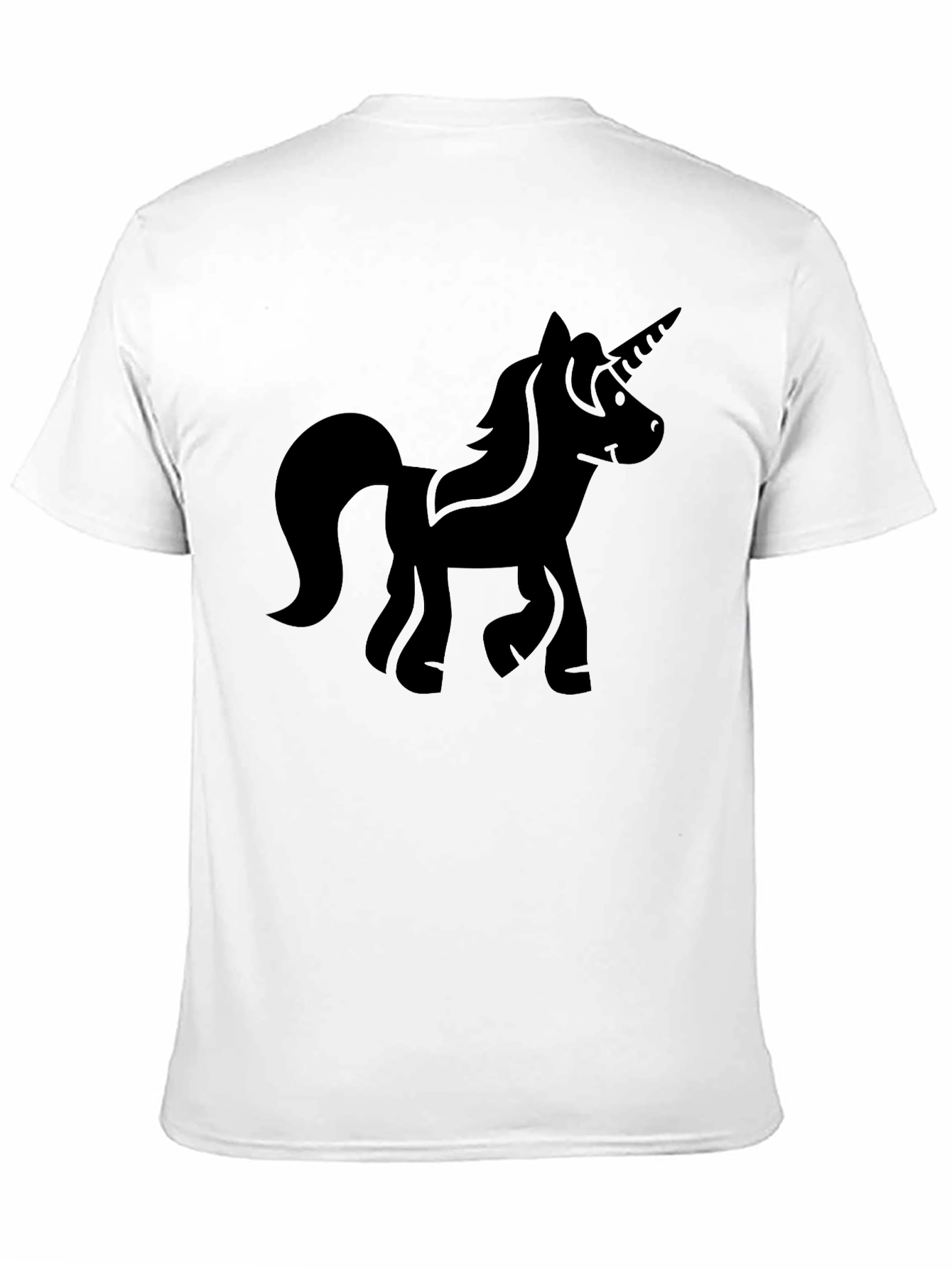 Unicorn Silhouette Black T-Shirt - Mens Graphic Tee