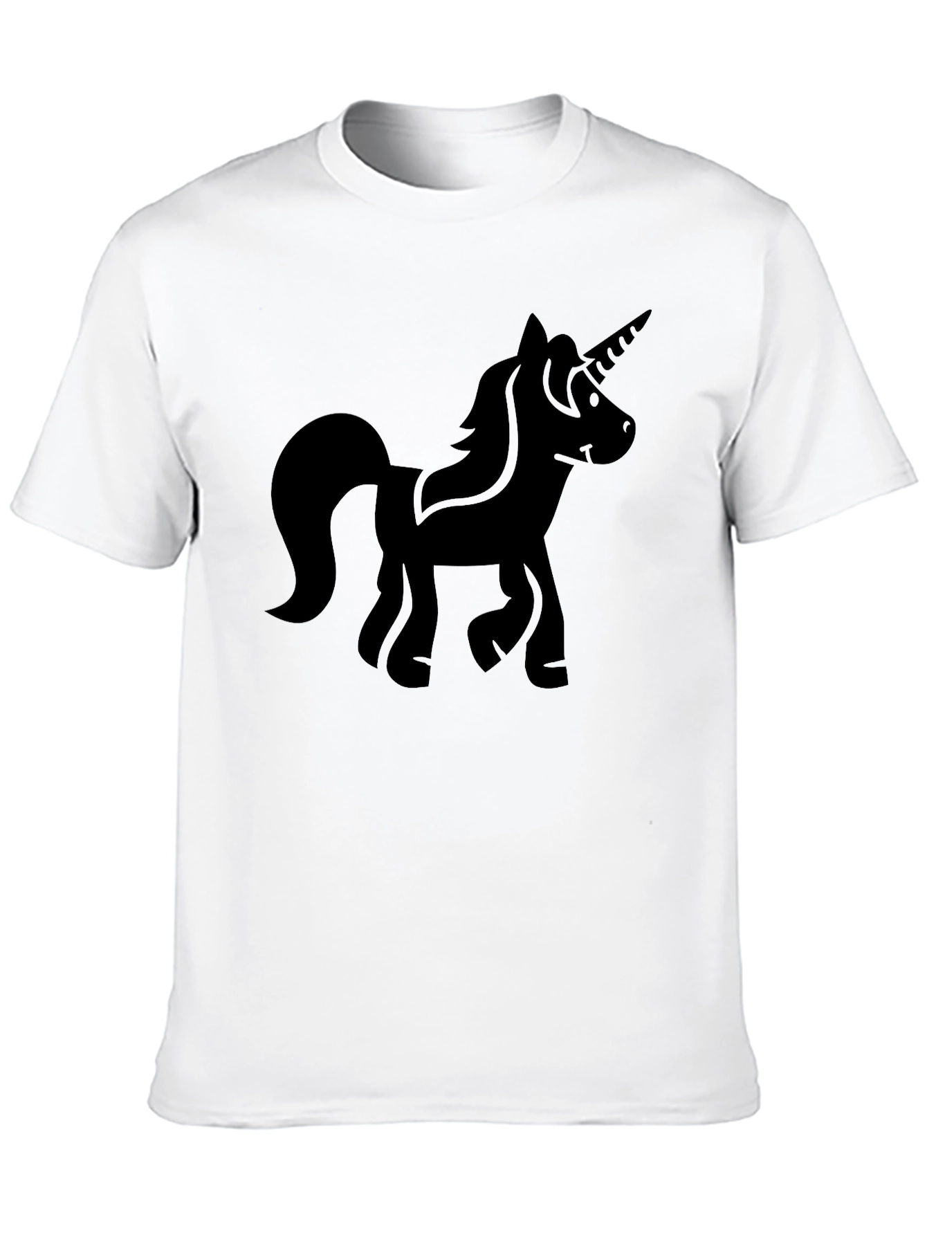 Unicorn Silhouette Black T-Shirt - Mens Graphic Tee
