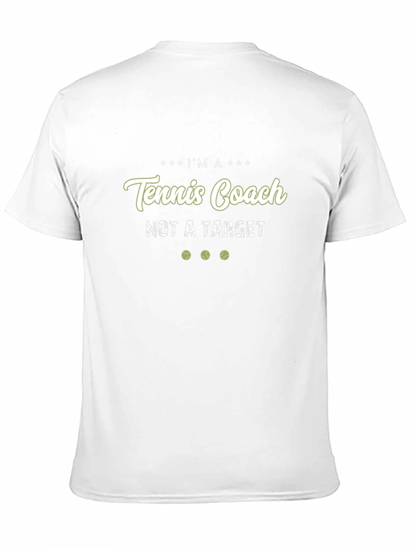 Tennis Coach T-Shirt - Not A Target Graphic Tee